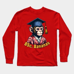 Graduation monkey Long Sleeve T-Shirt